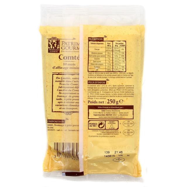 3257985189498 - Patrimoine Gourmand - Comté 10 mois d'affinage