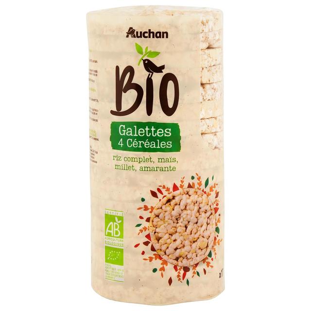 3596710519736 - Auchan BIO - Galettes aux 4 céréales bio