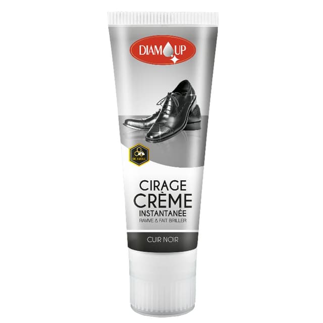 3298960930537 - Flam'Up - Tube de cirage en crème instantanée cuir noir