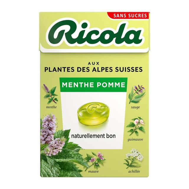7610700901137 - Ricola - Bonbon Menthe Pomme sans sucre