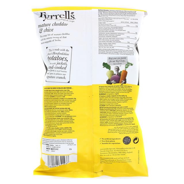 5060042641437 - Tyrrell's - Chips cheddar et ciboulette