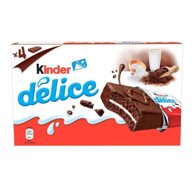 8000500411537 - Kinder Délice - Petit gâteau enrobé au cacao et fourré au lait