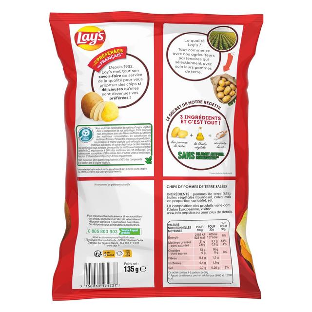 3168930171737 - Lay's - Chips nature