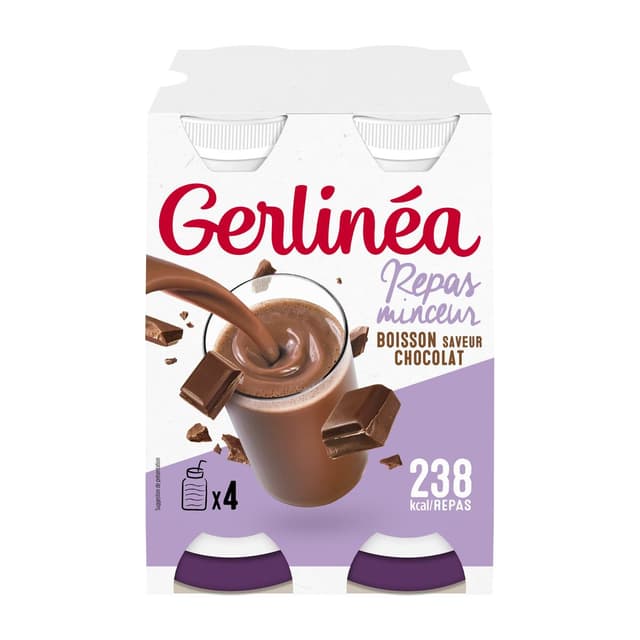 3175681852037 - Gerlinéa - 4 Repas à boire saveur chocolat