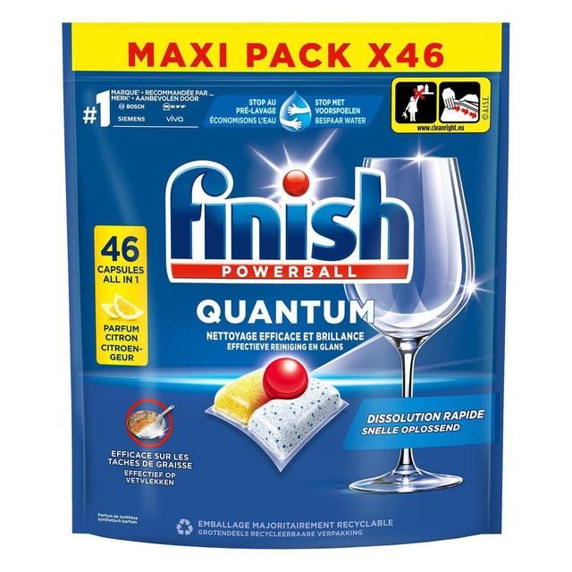 3665468402437 - Finish - Capsule lave vaisselle Quantum Citron