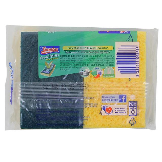 3384123092737 - Spontex - Gratte Éponges - Stop graisse