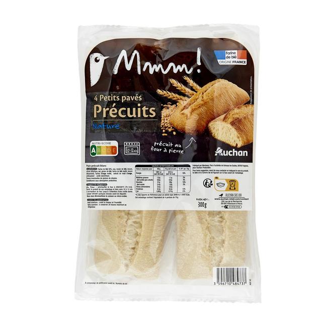 3596710484737 - Auchan - Petits Pavés Précuits Nature