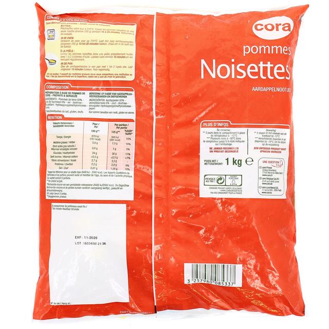 3257980085337 - Cora - Pommes noisettes