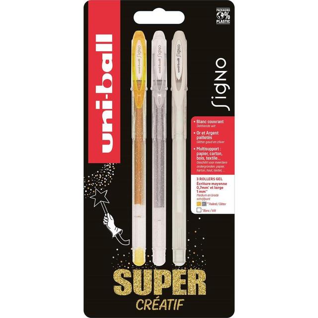 3296280046037 - Uniball - Stylo roller encre gel paillette