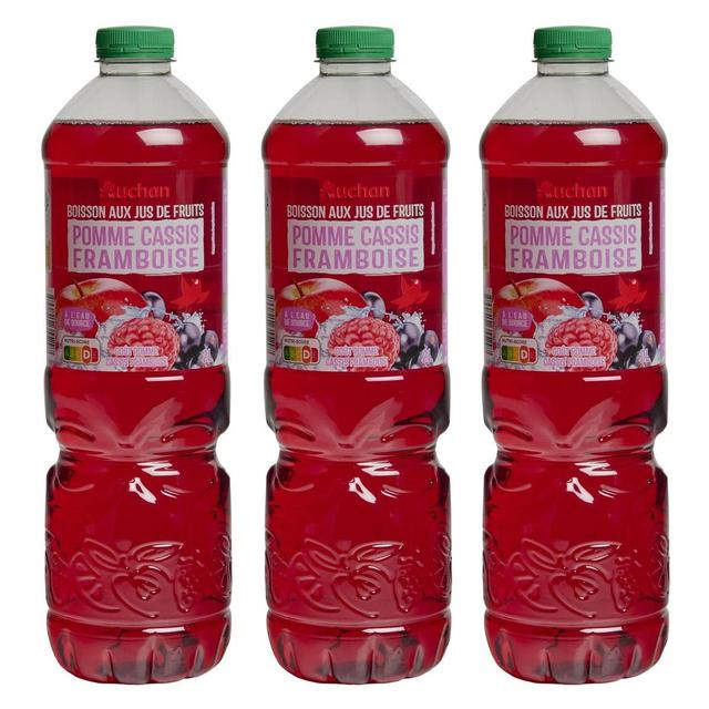 2050000406737 - Auchan - Boisson aux fruits goût pomme cassis framboise
