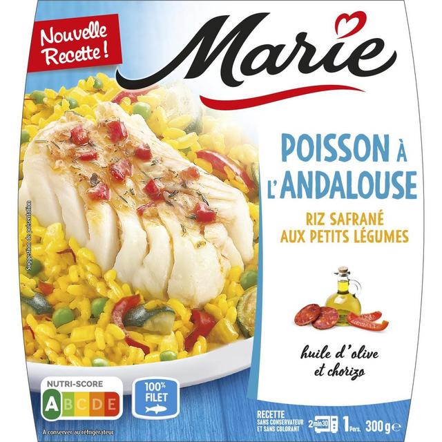 3166352967037 - Marie - Poisson à l'Andalouse Riz Safrané