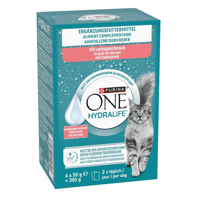8445291547537 - Purina - One - Aliment complémentaire Saumon Hydralife pour chat adulte