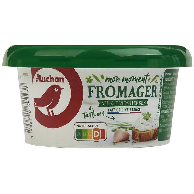 3596710399437 - Auchan - Fromage à tartiner à l'ail & fines herbes