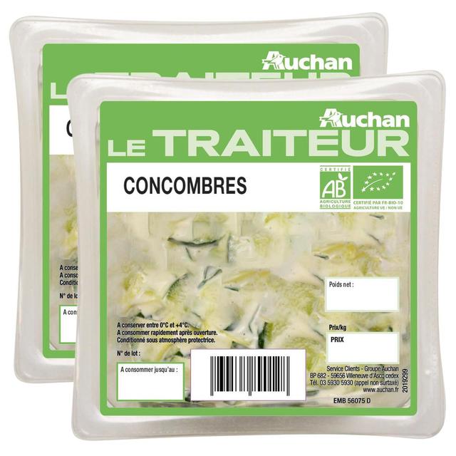2050000409837 - Auchan Le Traiteur - Concombres au Fromage Blanc Bio