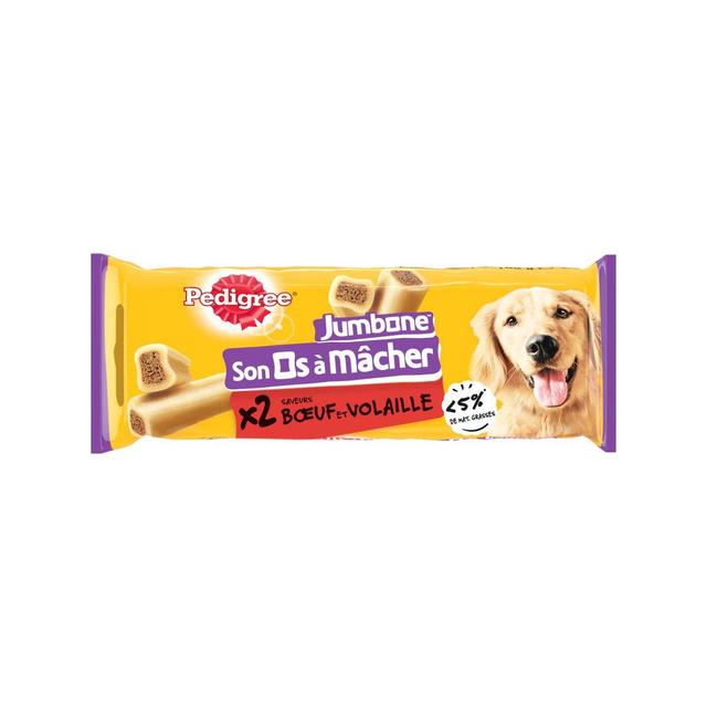 5998749139837 - Pedigree - Son Os à Mâcher Jumbone Boeuf Volaille - Friandise Récompense pour chien moyen et grand x2
