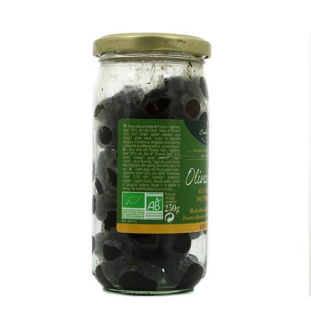 3291960009937 - Emile Noël - Olives noires au herbes de Provence, bio