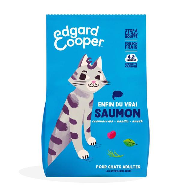 5407009640438 - Edgard Cooper - Croquettes Saumon sans céréales pour chat Adulte