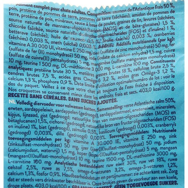 5407009640438 - Edgard Cooper - Croquettes Saumon sans céréales pour chat Adulte