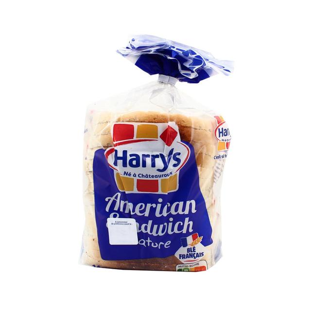 3228857000838 - Harrys - Pain de Mie Nature American Sandwich sans additifs, 550g