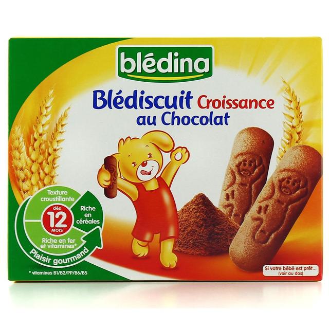 3041090021138 - Blédina - Blédiscuit croissance chocolat dès 12 mois