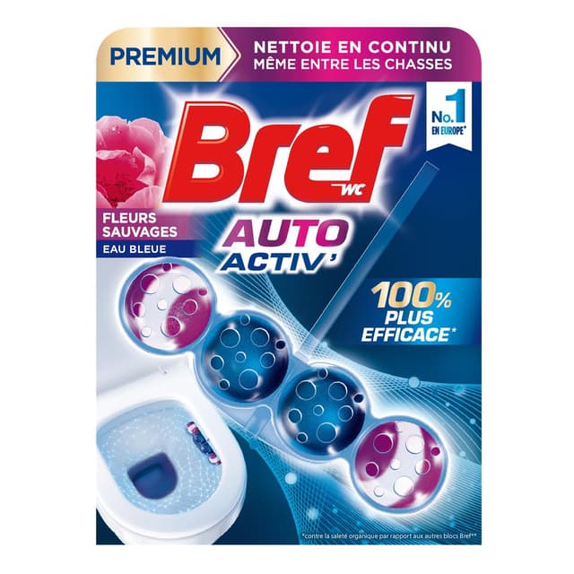 3178041371438 - Bref Wc - Bloc WC Fleurs sauvages Eau bleue.