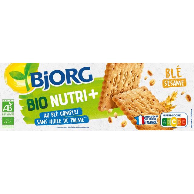 3229820181738 - Bjorg - Biscuits blé sésame bio Nutri+