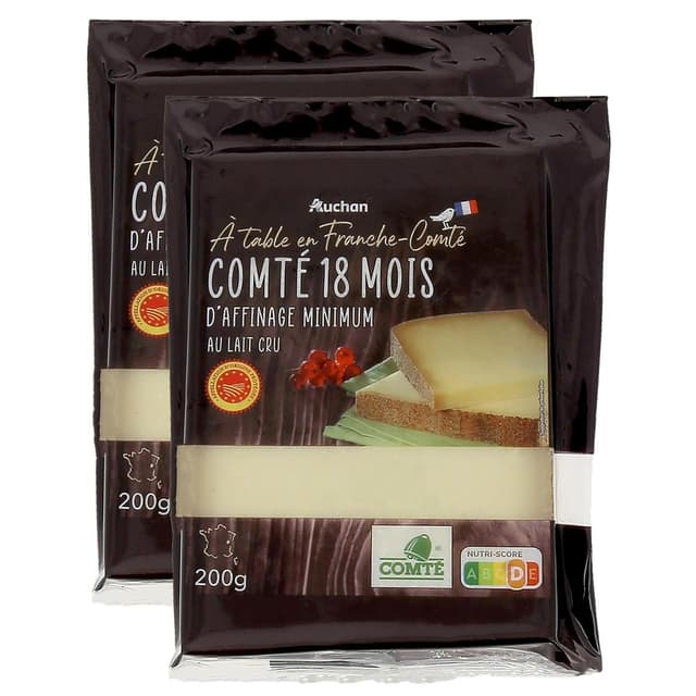 2050000422638 - Auchan Terroir - Comté AOP au lait cru affinage 18 mois
