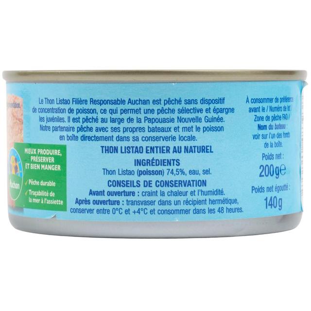 3596710483938 - Auchan - Thon listao entier au naturel