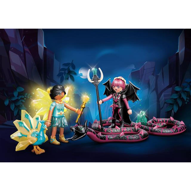 4008789708038 - PLAYMOBIL® Ayuma - Fée de Cristal et de la Nuit avec Animaux
