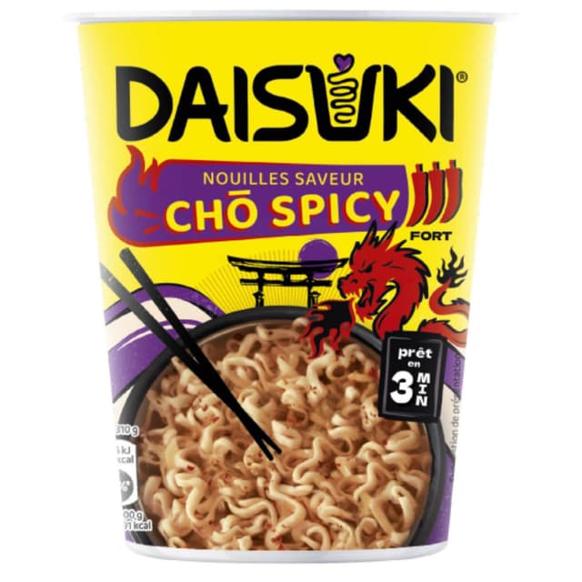 3036815468138 - Daisuki - Nouilles Instantanées Saveur Cho Spicy Ramen en cup