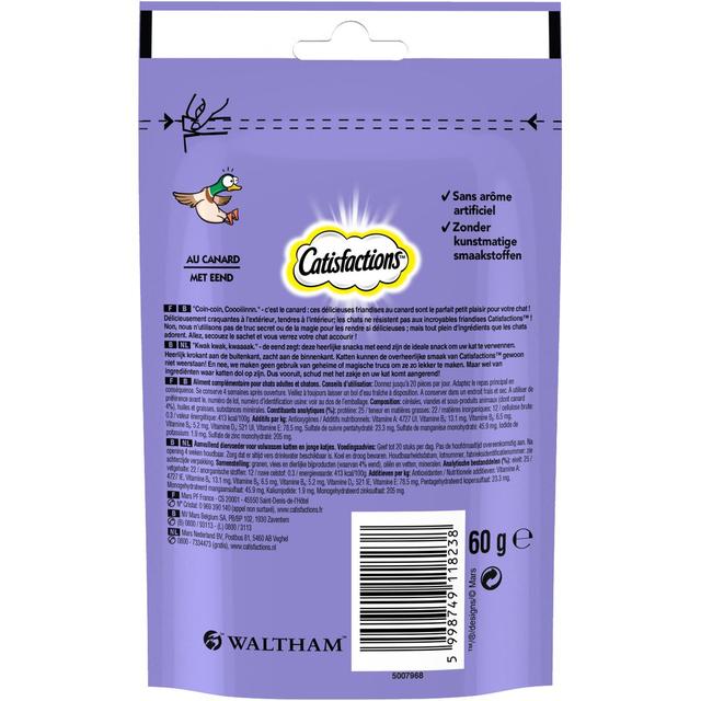 5998749118238 - Catisfactions - Friandises Canard pour chat et chaton