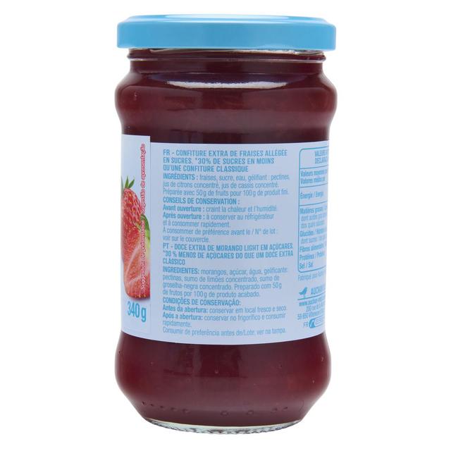 3596710549238 - Auchan - Confiture de fraise allégée en sucre
