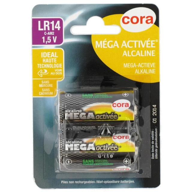 3257981179738 - Cora - 2 Piles LR14 / C Alcaline Méga Activée