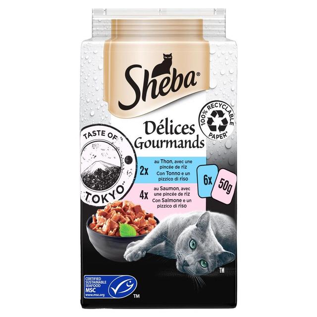 4770608259938 - Sheba - Délices Gourmands - Sachet en Sauce Poissons MSC 2 Variétés pour chat