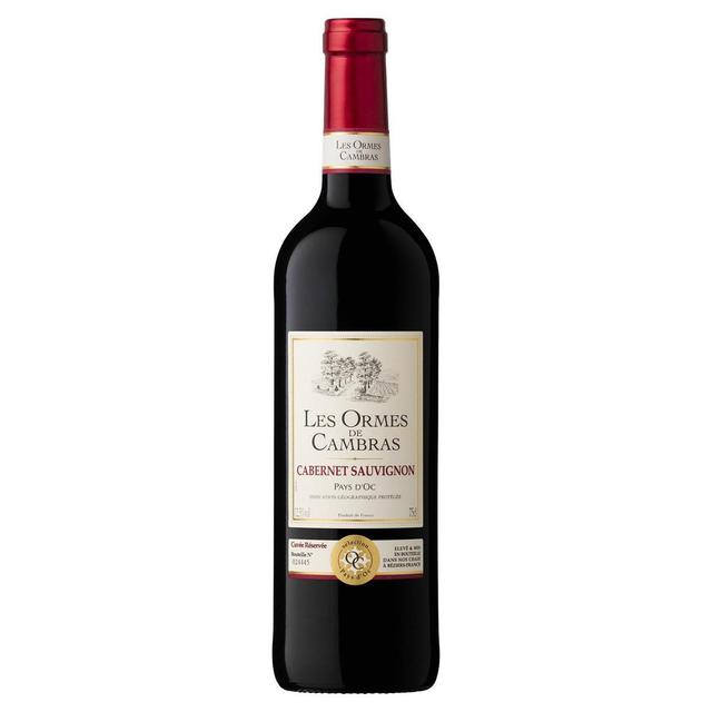 3211203420039 - Vin de pays d'Oc rouge IGP - Les Ormes De Cambras Cabernet Sauvignon