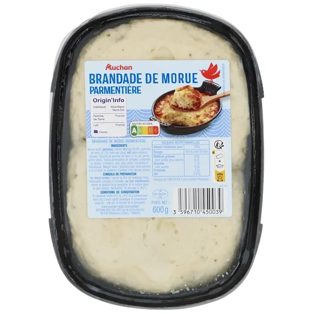 3596710450039 - Auchan - Brandade de morue parmentière