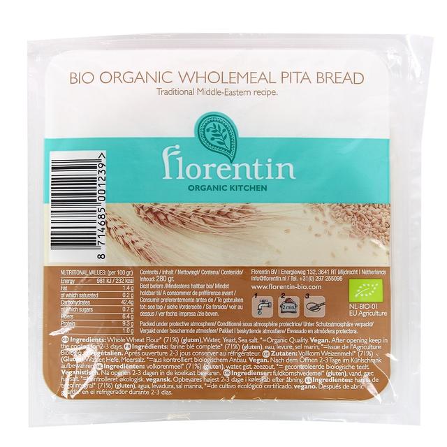 8714685001239 - Florentin - 4 Pains pita complet bio