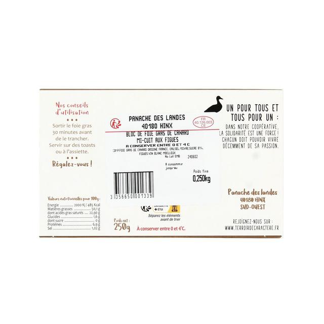 3356650001339 - Terroir de Caractère - Bloc de Foie Gras de Canard à la Figue IGP Sud-Ouest