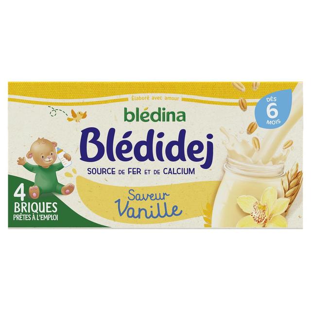 3041090503139 - Blédina - Blédi'dej - Céréales Lactées Vanille Brique Bébé Dès 6 mois