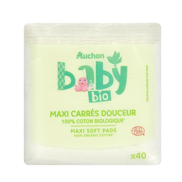 3245678703939 - COSMIA BABY BIO - Maxi carrés de coton douceur bio