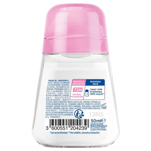 3600551204239 - Narta - Déodorant Bille Bio-Efficacité 72H Dermo Protection Soin de la Peau Fraîcheur Naturelle