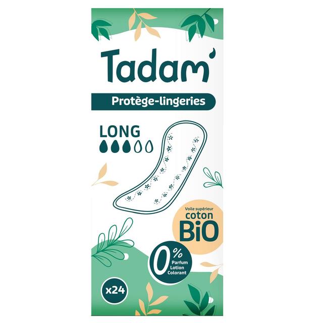 3760001764239 - Tadam - Protège-slips Long - dermo-sensitives - dermo-sensitives non irritants et respectent votre corps