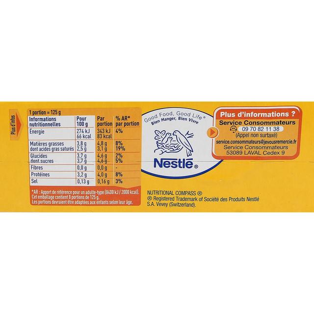 3023290234839 - La laitière - Yaourt nature au lait entier