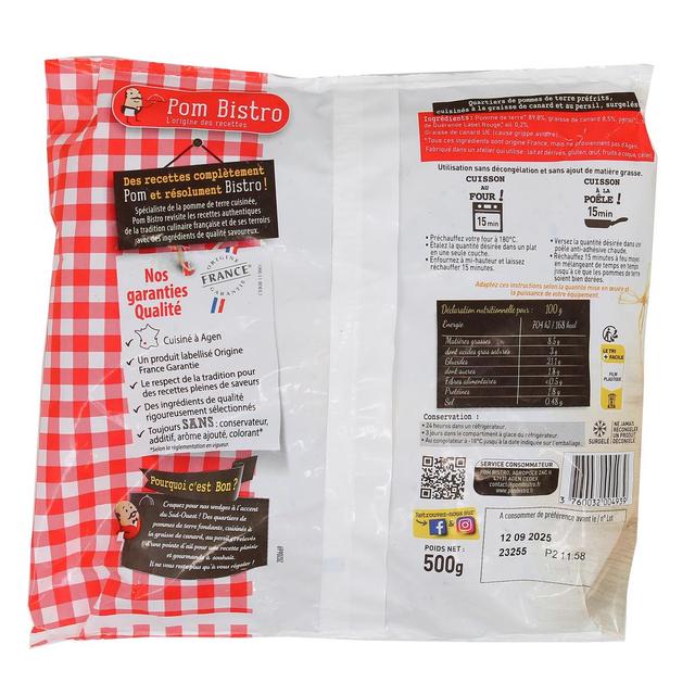 3760032004939 - Pom Bistro - Quartiers de pomme de terre à la graisse de canard et Persil