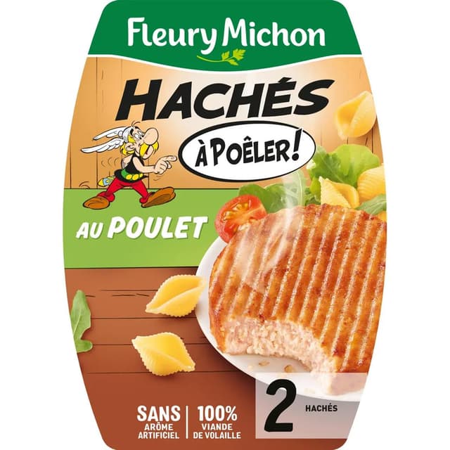 3302740005039 - Fleury Michon - Haché de poulet à poêler
