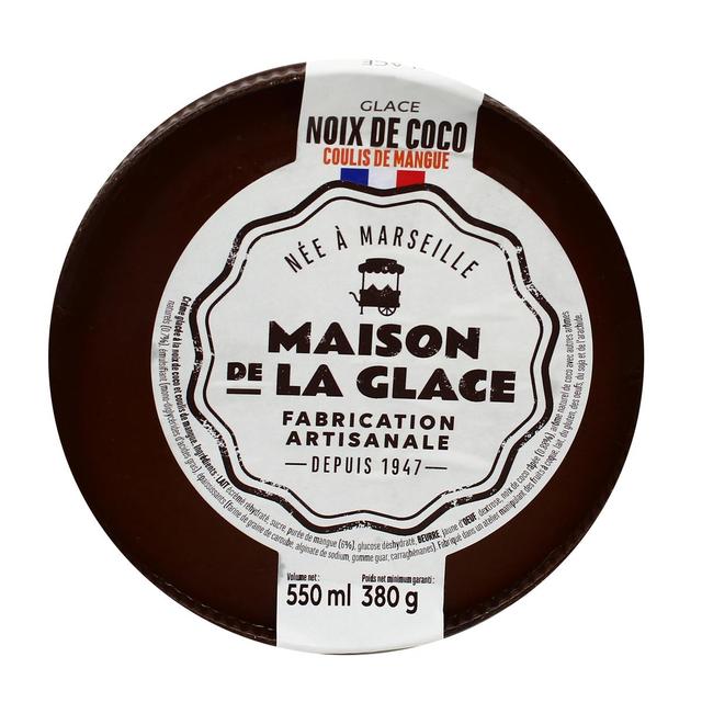 3760124196139 - Maison de la Glace - Glace à la noix de coco et coulis à la mangue