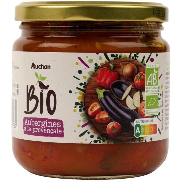 3596710356539 - Auchan BIO - Aubergines à la provençale Bio en bocal