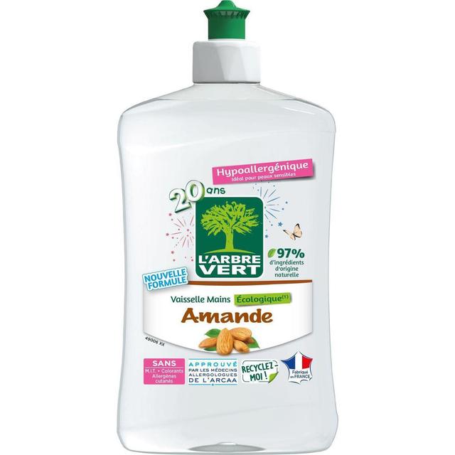 3450601047039 - L'arbre Vert - Liquide vaisselle Mains Amande- Ecologique- Hypoallergénique