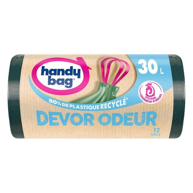 4008871217639 - Handy Bag - Sac à poignées coulissantes Dévor Odeur 30L