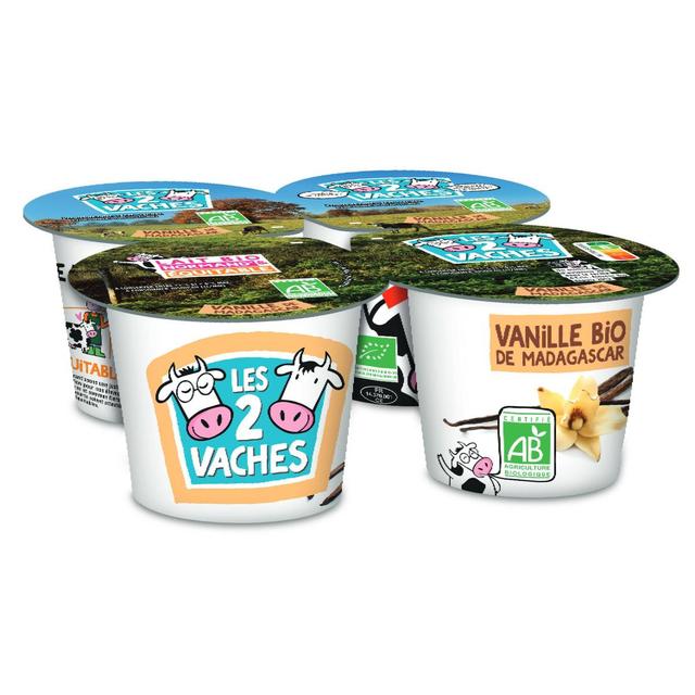 3661344688339 - Les 2 Vaches - Yaourts Bio à la vanille naturelle